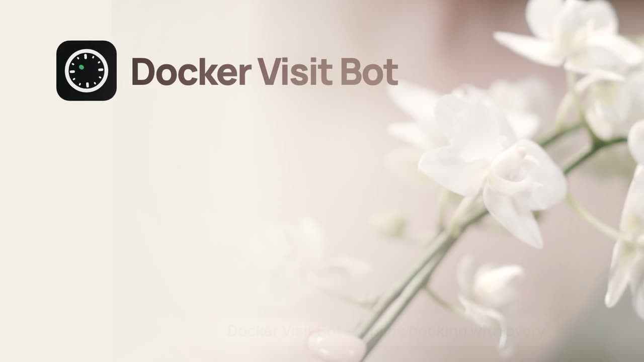 Video about online booking with a specialist in Telegram — Docker Visit Bot