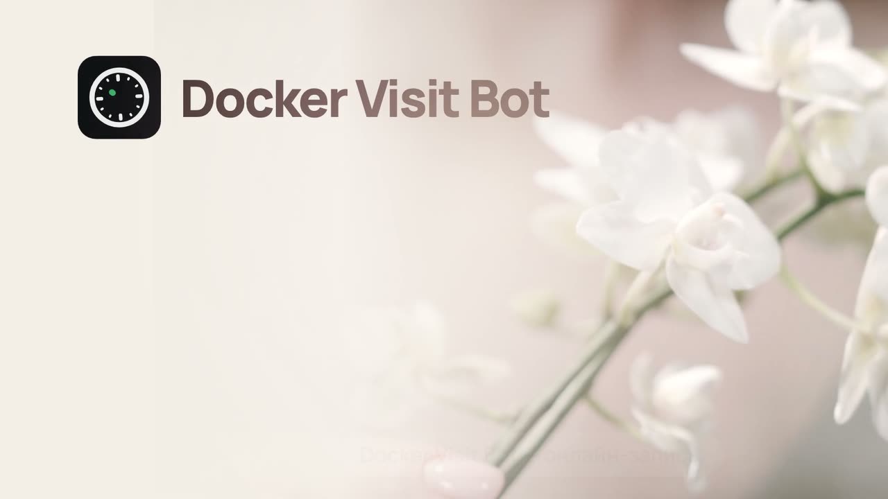 Видео об онлайн-записи к мастеру в Telegram — Docker Visit Bot